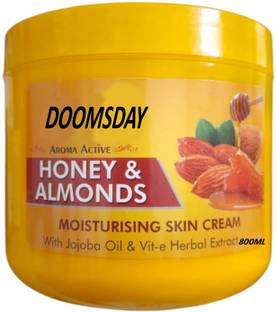 DOOMSDAY AROMA ACTIVE HONEY & ALMONDS MOISTURISING SKIN CREAM WTIH JOJOBA OIL PACK OF 1