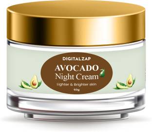digitalzap Avocado Night Cream for Overnight Hydration with Provitamin B5 50 g