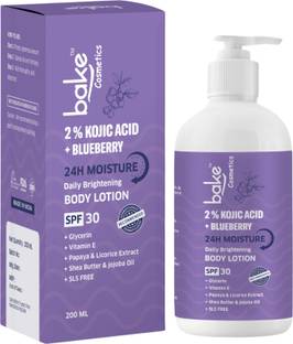 Bake Cosmetics 2% Kojic Acid Body Lotion SPF 30 PA+++ for Pigmented & Tanned Skin