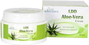 ldd bioscience Aloe Vera Face Cream | Enriched with Natural & Organic Aloe Vera & Vitamin E 50g
