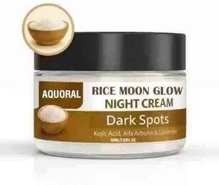 AQUORAL Rice Night Cream for Dark Spots with Deep Moisturization