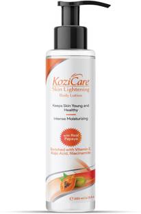 Kozicare Papaya Lightening/Brightening Body Lotion with Papaya, Kojic Acid, Vitamin E