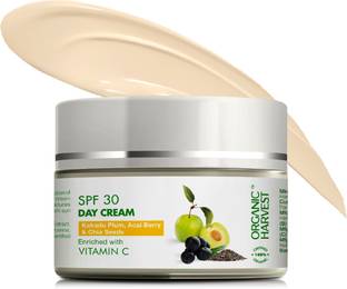 Organic Harvest Daily Day Cream for Women, Girls, Men | Helps in Nourishing, Moisturising & Glowing the Skin | Cream for Oily Skin | Anti-Pollution with SPF 30 | Paraben & Sulphate Free