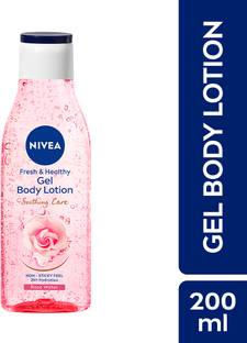 NIVEA Rose Water Gel Body lotion, 24H hydration, Non-Sticky & fast absorbing,
