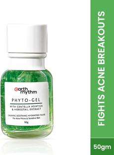 Earth Rhythm Phyto Gel, Reduces Acne, Hydrates Skin, for Oily & Acne Prone Skin - 50ml