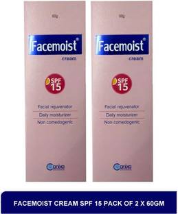 FACEMOIST cream SPF 15 - best anti aging moisturizer(pack of 2)60g