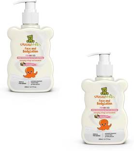 ShuShu Babies Everyday Orange & Mandarin Baby Face & Body Lotion-pack of 2(2 x 200ml)
