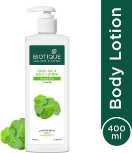 BIOTIQUE Gotu Kola Smooth Skin Body Lotion | For Dry Skin | 24H Deep Moisture | All Skin
