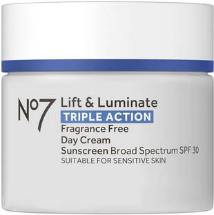 No7 Lift & Luminate Triple Action Fragrance Free Day Cream SPF 30