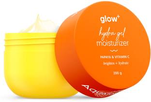 Aqualogica Glow+ Hydra Gel Moisturizer with Vitamin C & Papaya Non Sticky & Quick Absrobing