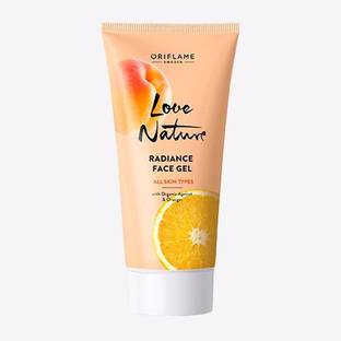 Oriflame LOVE NATURE Radiance Face Gel with Organic Apricot & Orange Face Wash