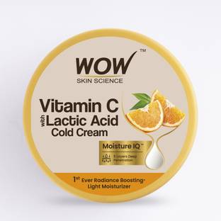 WOW SKIN SCIENCE Vitamin C With Lactic Acid Cold Cream | Light Moisturizer | Boosts Skin Radiance