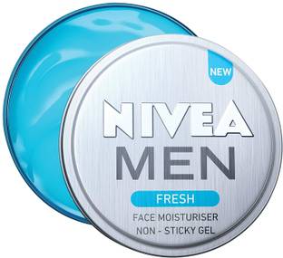 NIVEA Men Fresh Face Moisturizer Gel, Non Sticky & Light Moisturization, 75 ml, 75 ml