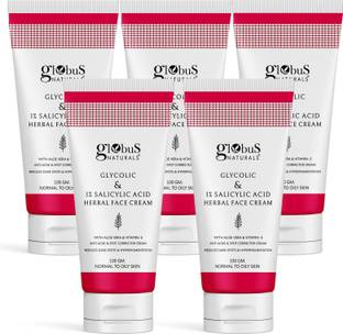 Globus Naturals Glycolic & 1% Salicylic Acid Herbal Anti Acne Face Cream