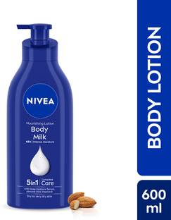 NIVEA Body Milk, Moisturizer Lotion, with Deep Moisture Serum, Almond Oil & Vitamin E