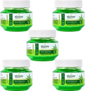 Eloway Aloe Vera Gel with Cucumber for Hydrated, Calm and Nourished Skin Pack of 5