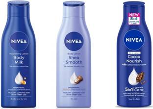 NIVEA Smooth Milk 75ml & Bodymilk 75ml Cocoa Nourish 75mllotion