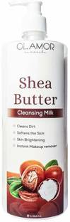 OLAMOR Shea Butter Cleansing Milk: Luxurious, Hydrating Cleanser for Soft