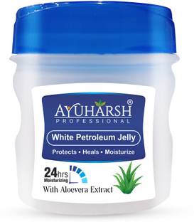 Ayuharsh White Petroleum Jelly Original Moisturize Lips, Dry skin, Cheeks with Aloevera
