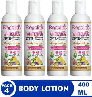 Regolith Whitening Body Lotion SPF 15 + Moisturiser Fairness For Face, Hand & Body