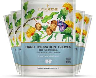 LuxaDerme Hydration Gloves,Deep Moisturizing for soft & smooth hands.Improved texture