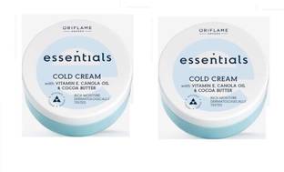 Oriflame Essentials Cold Cream with Vitamin E, Canola Oil & Cocoa Butter Pack of 2