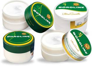 BOROLINE Ayurvedic cream 40gm x 2 + Ultrasmooth Night cream 40gm x 2, Soften Skin