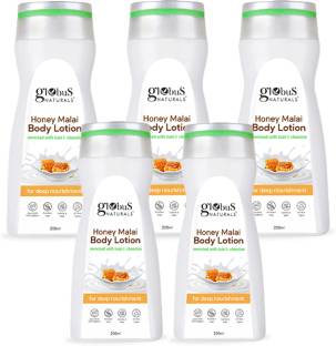 Globus Naturals Honey Malai Body lotion, Enriched with Tulsi and Chandan, For Deep Nourishment