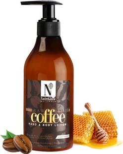 NutriGlow NATURAL'S Raw Irish Coffee Hand and Body Lotion With Honey & Shea Butter