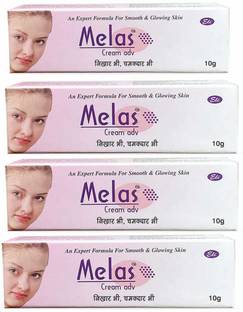 Melas CREAM ADVANCE (PACK OF 4)- AN EXPERT FORMULA FOR SMOOTH AND GLOWING SKIN (40G)