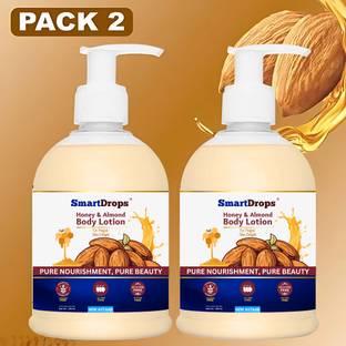 smartdrops Honey & Almonds Lotion Ultimate Nourishing Body Milk Lotion