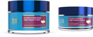 Blue Nectar Kumkumadi Night Face cream for Glowing and Hydrating Skin(50g+15g)