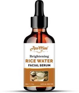 AroMine Rice Water For Brightening Face Serum, For Dark Spot & Pigmentation Control