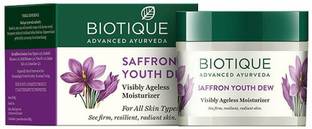 BIOTIQUE bio saffron youth dew visibly ageless moisturizer