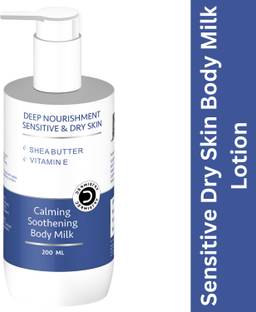 DERMISTRY Sensitive & Dry Very Skin Nourishing Lotion Shea Butter VitE Hydration Soft Skin