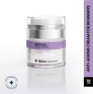 SkinInspired Retinol Night Cream For Wrinkles & Anti-Aging/Lightweight Cream for Age Spots/