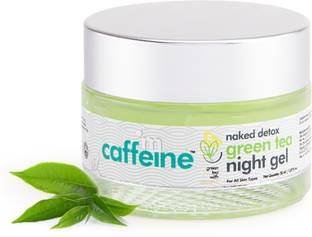 mCaffeine Vitamin C Night Gel for Glowing Skin & Acne Marks with Green Tea | Women & Men