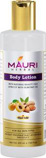 Khadi Mauri Herbal Body Lotion For Deep Skin Nourishment | Enriched With Apricot & Almond Oil | 210 Ml