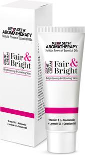 KEYA SETH AROMATHERAPY Fair & Bright Night Cream Skin Brightening, Whitening, with Vitamin C, B3 & B6