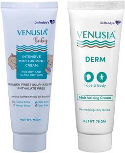 venusia Baby Intensive Moisturizing Cream ,75g & Derm Moisturing Cream ,75g
