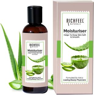 RICHFEEL Moisturizer Enriched With Aloe Leaf Juice |For All Skin Types | 100 ml
