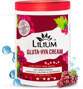 LILIUM Revitalizing Massage Cream Gluta-Hya, Collagen & Biotin Minimizes Dermal Pores