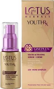 LOTUS HERBALS YouthRx Anti Ageing Activating Face Serum + Cream