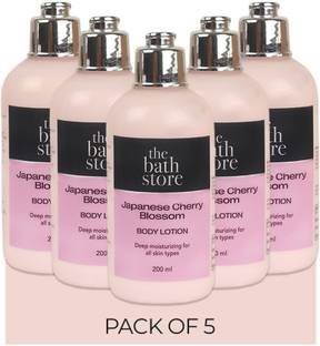 The Bath Store Japanese Cherry Blossom Body Lotion (Pack of 5)