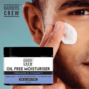 Barbers Crew Oil-Free Moisturizer Fights Dryness, Dullness, Damaged Skin Ceramide & Vitamin C