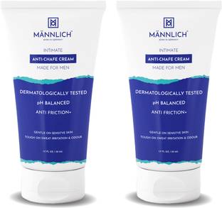 Mannlich Intimate Anti-Chafing Cream for Men - Anti Rash Cream and Lightens Dark Patches