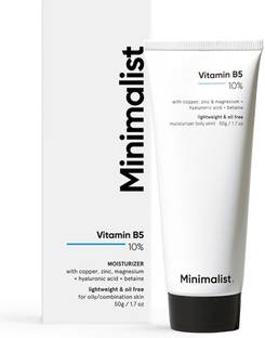 Minimalist 10% Vitamin B5 Oil Free Face Moisturizer with Zinc, Copper & HA for Oily skin