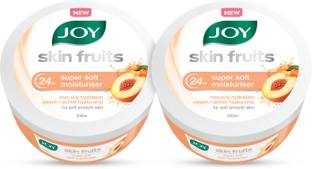 Joy Skin Fruits Super Soft Moisturizer (Peach & Active Hyaluronic) (2X200 ml)