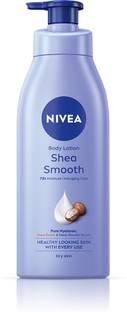 NIVEA Body Milk Shea Smooth, Moisturizer Lotion, with Deep Moisture Serum, Shea Butter