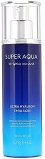 Missha SUPER AQUA ULTRA HYALRON EMULSION for acne and sensitive skin